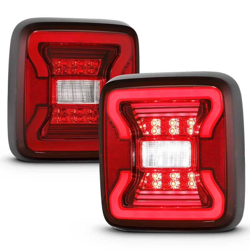 ANZO 18-19 Jeep Wrangler JL LED Taillights Black ANZO 18-19 Jeep Wrangler JL LED Taillights Black