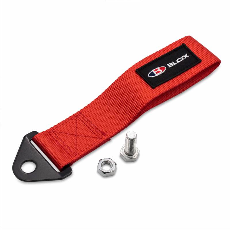 BLOX Racing Universal Tow Strap With BLOX Logo - Red BLOX Racing Universal Tow Strap With BLOX Logo - Red