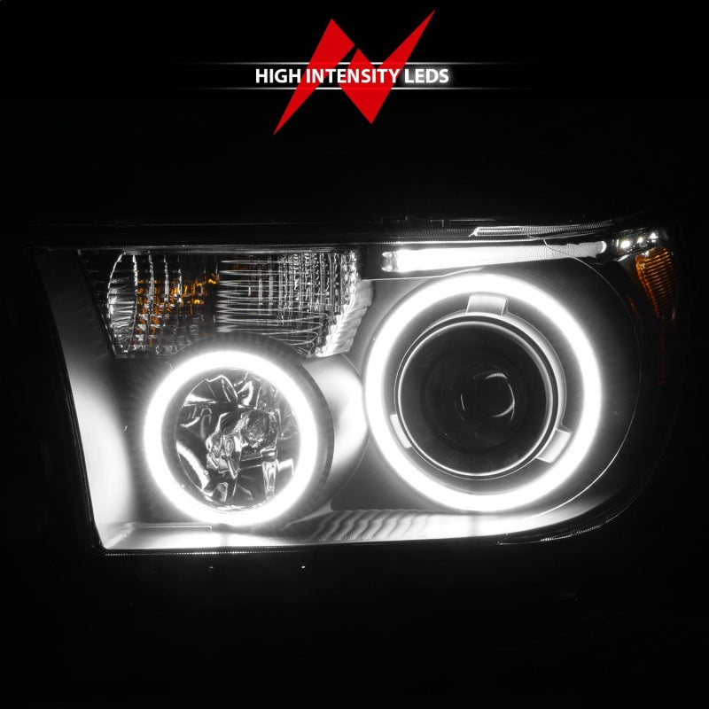 ANZO 2007-2013 Toyota Tundra Projector Headlights w/ Halo Black (CCFL) ANZO 2007-2013 Toyota Tundra Projector Headlights w/ Halo Black (CCFL)