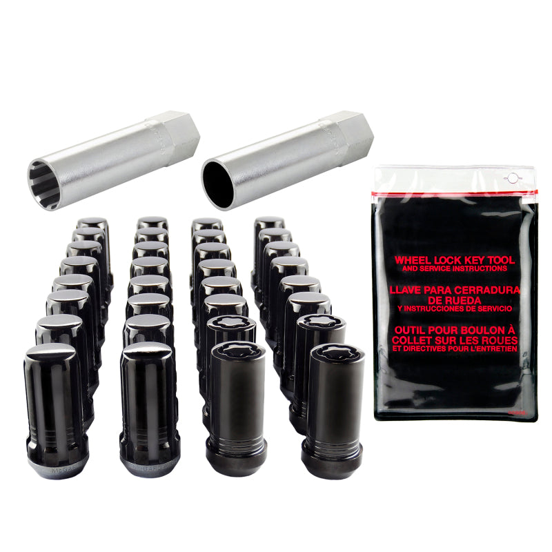 McGard SplineDrive Tuner 8 Lug Install Kit w/Locks & Tool (Cone) M14X1.5 / 1in. Hex - Blk McGard SplineDrive Tuner 8 Lug Install Kit w/Locks & Tool (Cone) M14X1.5 / 1in. Hex - Blk