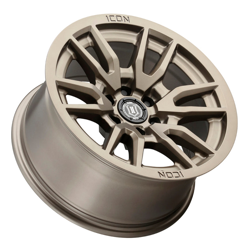 ICON Vector 6 17x8.5 6x5.5 0mm Offset 4.75in BS 106.1mm Bore Bronze Wheel ICON Vector 6 17x8.5 6x5.5 0mm Offset 4.75in BS 106.1mm Bore Bronze Wheel
