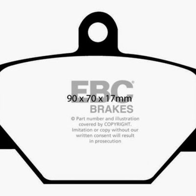 EBC 08+ Smart Fortwo 1.0 Ultimax2 Front Brake Pads