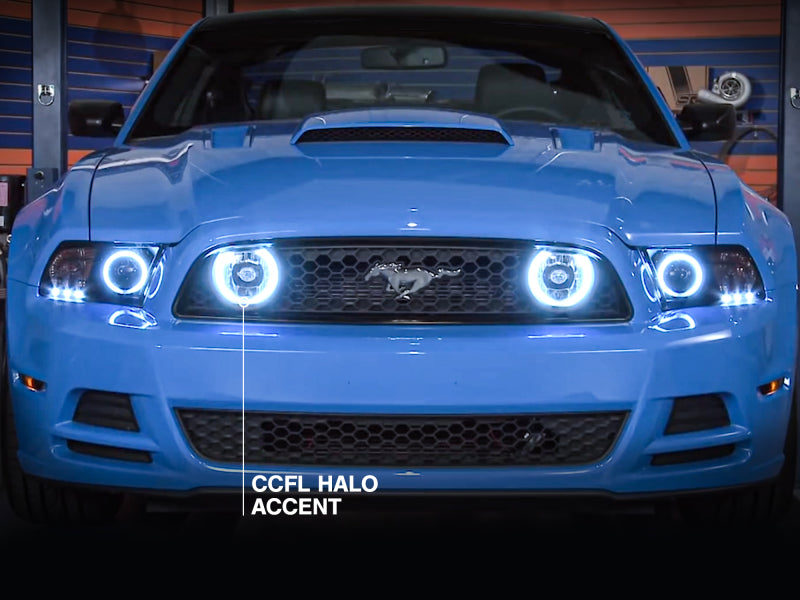 Raxiom 13-14 Ford Mustang GT CCFL Halo Fog Lights (Smoked) Raxiom 13-14 Ford Mustang GT CCFL Halo Fog Lights (Smoked)