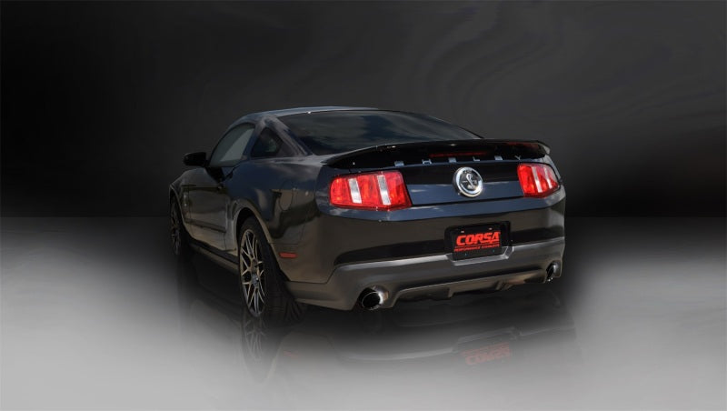 Corsa 2011-2012 Ford Mustang Shelby GT500 5.4L V8 Sport Axle-Back Exhaust w/ Black Tips Corsa 2011-2012 Ford Mustang Shelby GT500 5.4L V8 Sport Axle-Back Exhaust w/ Black Tips