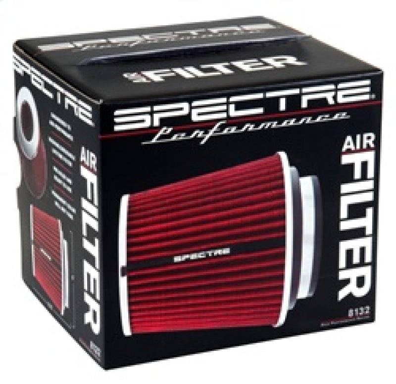 Spectre Adjustable Conical Air Filter 5-1/2in. Tall (Fits 3in. / 3-1/2in. / 4in. Tubes) - Red Spectre Adjustable Conical Air Filter 5-1/2in. Tall (Fits 3in. / 3-1/2in. / 4in. Tubes) - Red