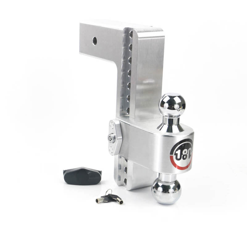 Weigh Safe 180 Hitch 10in Drop Hitch & 3in Shank (10K/21K GTWR) - Aluminum Weigh Safe 180 Hitch 10in Drop Hitch & 3in Shank (10K/21K GTWR) - Aluminum
