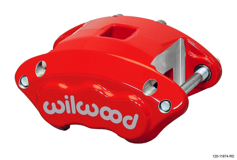 Wilwood Caliper-D154-Red 1.12/1.12in Pistons 1.04in Disc Wilwood Caliper-D154-Red 1.12/1.12in Pistons 1.04in Disc