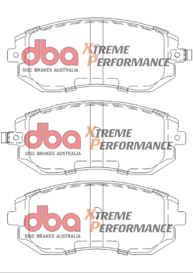 DBA 03-05 Subaru WRX / 08 Subaru WRX XP650 Front Brake Pads DBA 03-05 Subaru WRX / 08 Subaru WRX XP650 Front Brake Pads