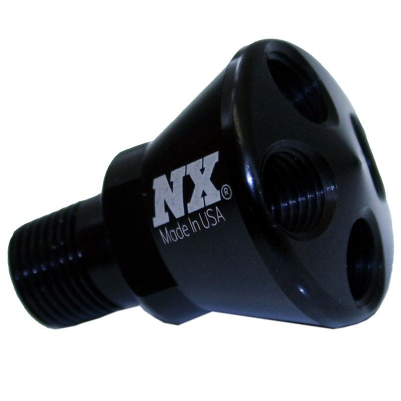 Nitrous Express 4 Port Micro Showerhead Distribution Block - Black Nitrous Express 4 Port Micro Showerhead Distribution Block - Black