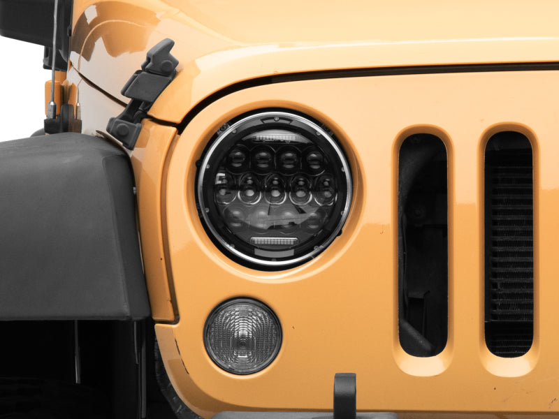 Raxiom 97-18 Jeep Wrangler TJ/JK Axial Series 13-LED Headlights- Black Housing (Clear Lens) Raxiom 97-18 Jeep Wrangler TJ/JK Axial Series 13-LED Headlights- Black Housing (Clear Lens)