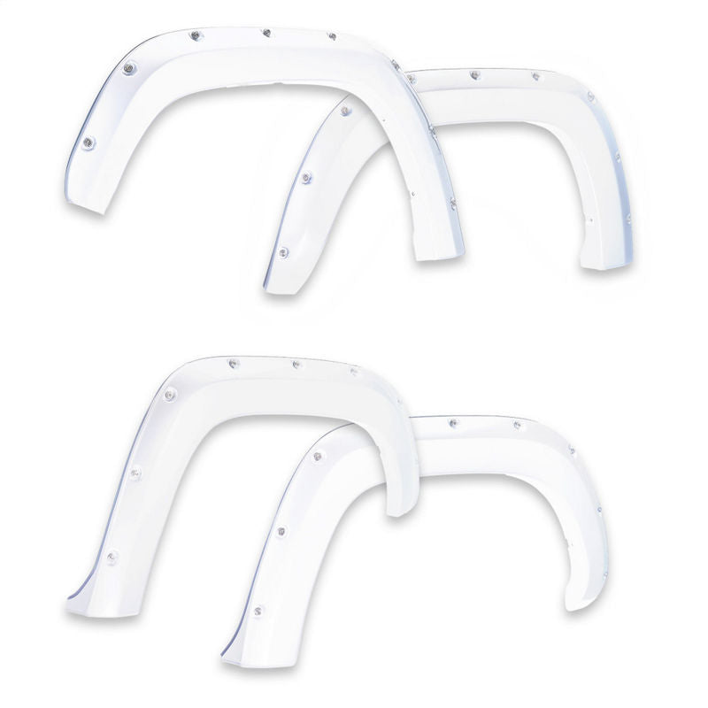 EGR 14+ Chev Silverado 6-8ft Bed Bolt-On Look Color Match Fender Flares - Set - Summit White EGR 14+ Chev Silverado 6-8ft Bed Bolt-On Look Color Match Fender Flares - Set - Summit White