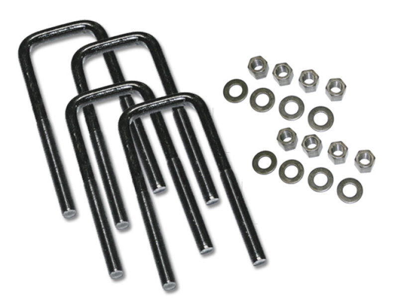 Superlift U-Bolt 4 Pack 5/8x2/1/2x15 Square w/ Hardware Superlift U-Bolt 4 Pack 5/8x2/1/2x15 Square w/ Hardware