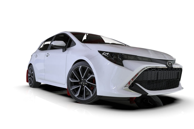 Rally Armor 18-24 Toyota Corolla Hatchback Red UR Mud Flap w/White Logo Rally Armor 18-24 Toyota Corolla Hatchback Red UR Mud Flap w/White Logo