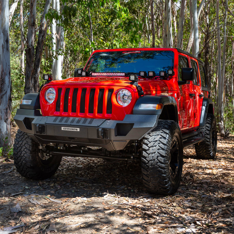 Go Rhino 07-20 Jeep Wrangler JL/JLU/JK/JKU/Gladiator JT Trailline Front Full Width Bumper Go Rhino 07-20 Jeep Wrangler JL/JLU/JK/JKU/Gladiator JT Trailline Front Full Width Bumper