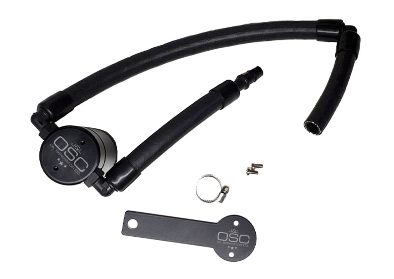 J&L 18-22 Kia Stinger GT 3.3TT Passenger Side Oil Separator 3.0 - Black Anodized J&L 18-22 Kia Stinger GT 3.3TT Passenger Side Oil Separator 3.0 - Black Anodized