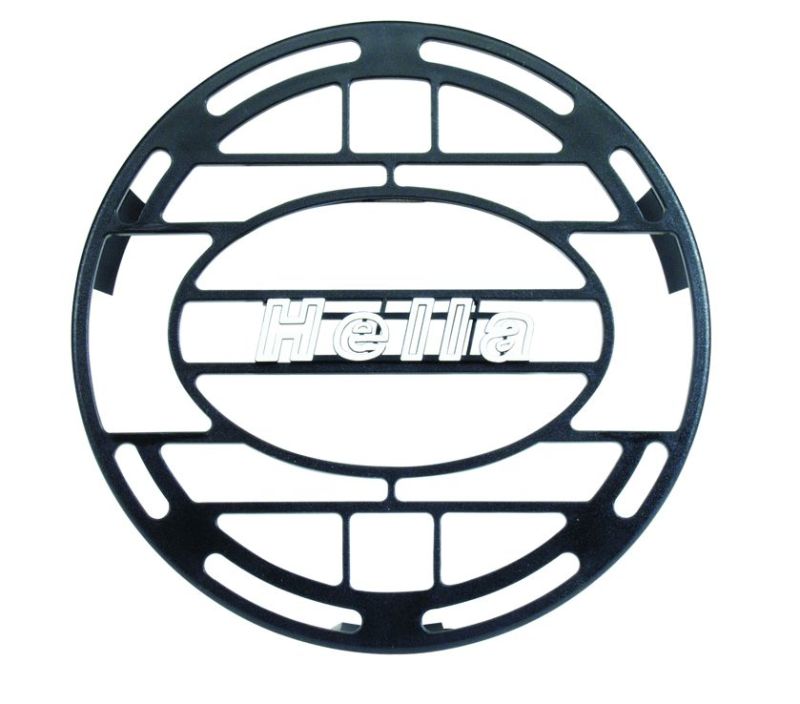 Hella Stone Shield Round Plastic Black Hella Logo Light Cover Hella Stone Shield Round Plastic Black Hella Logo Light Cover