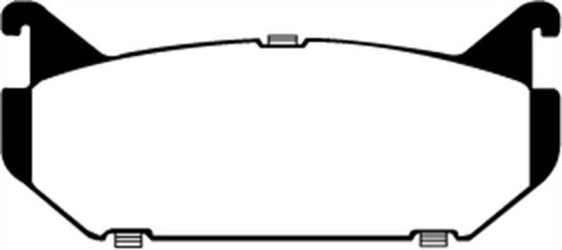 EBC 93-97 Ford Probe 2.0 16v Redstuff Rear Brake Pads EBC 93-97 Ford Probe 2.0 16v Redstuff Rear Brake Pads
