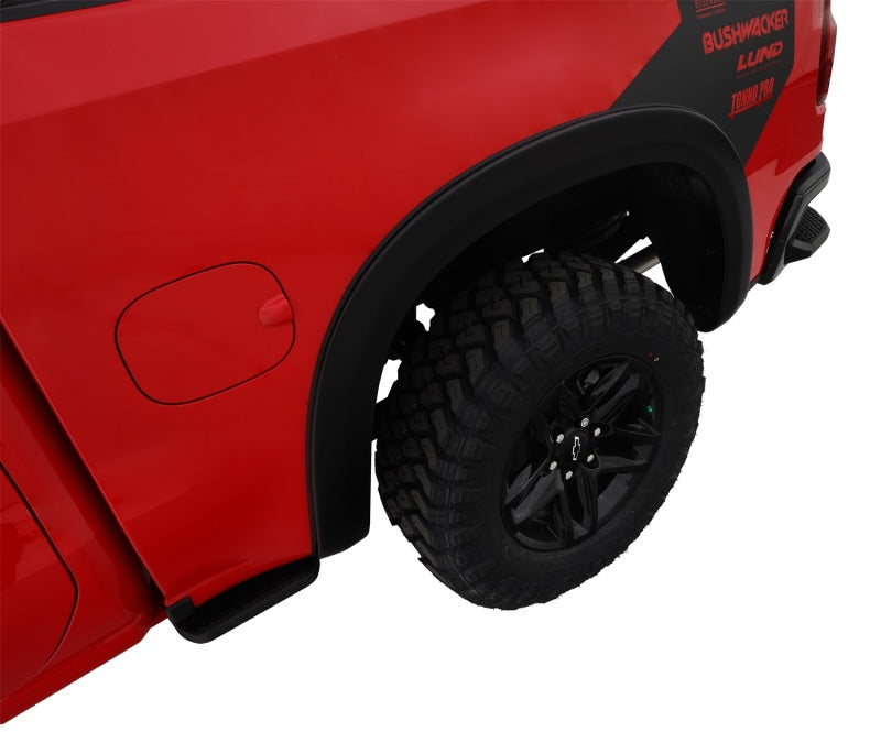 Bushwacker 19-21 Chevrolet Silverado 1500 OE-Style 4PC Fender Flares Black Smooth Bushwacker 19-21 Chevrolet Silverado 1500 OE-Style 4PC Fender Flares Black Smooth