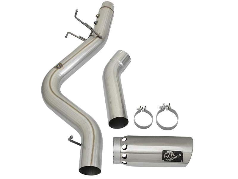 aFe ATLAS 5in DPF-Back Aluminized Steel Exhaust System w/Polished Tips 2017 GM Duramax 6.6L (td) L5P aFe ATLAS 5in DPF-Back Aluminized Steel Exhaust System w/Polished Tips 2017 GM Duramax 6.6L (td) L5P
