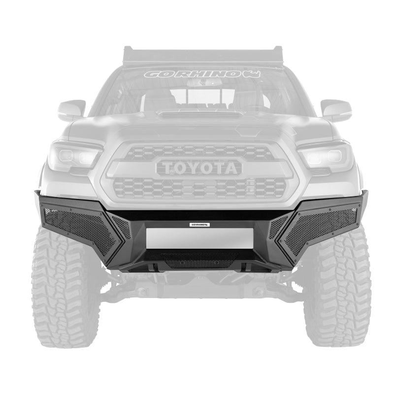 Go Rhino 16-21 Toyota Tacoma Element Front Bumper with Fixed Light Bar Mount Textured Black Go Rhino 16-21 Toyota Tacoma Element Front Bumper with Fixed Light Bar Mount Textured Black