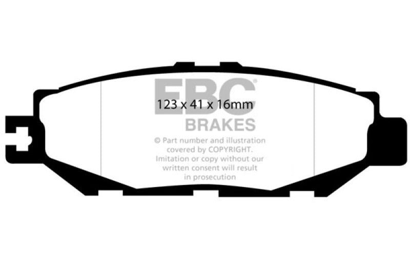 EBC 93-94 Lexus LS400 4.0 Greenstuff Rear Brake Pads EBC 93-94 Lexus LS400 4.0 Greenstuff Rear Brake Pads