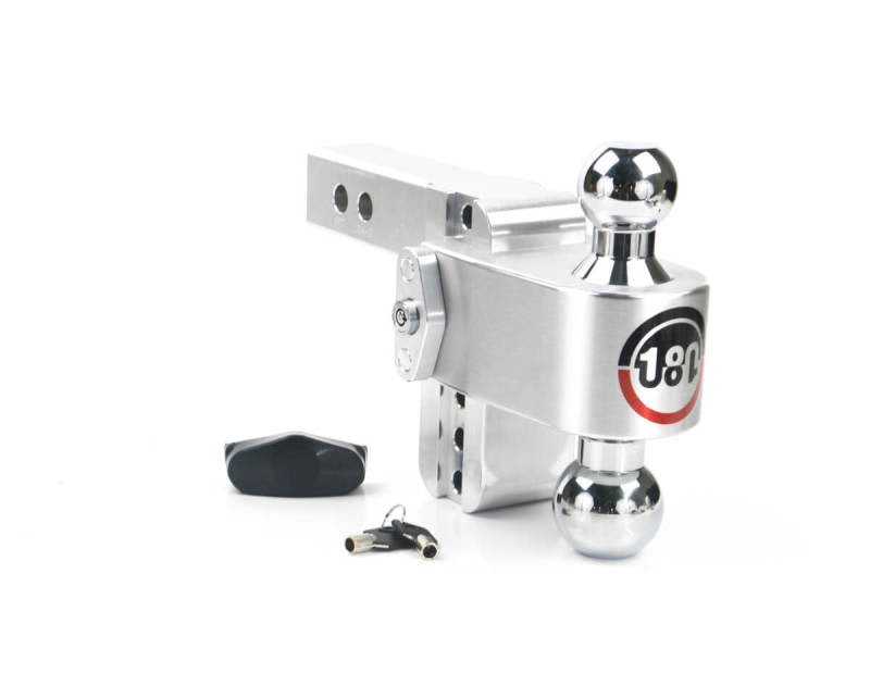 Weigh Safe 180 Hitch 4in Drop Hitch & 2in Shank (10K/12.5K GTWR) - Aluminum Weigh Safe 180 Hitch 4in Drop Hitch & 2in Shank (10K/12.5K GTWR) - Aluminum