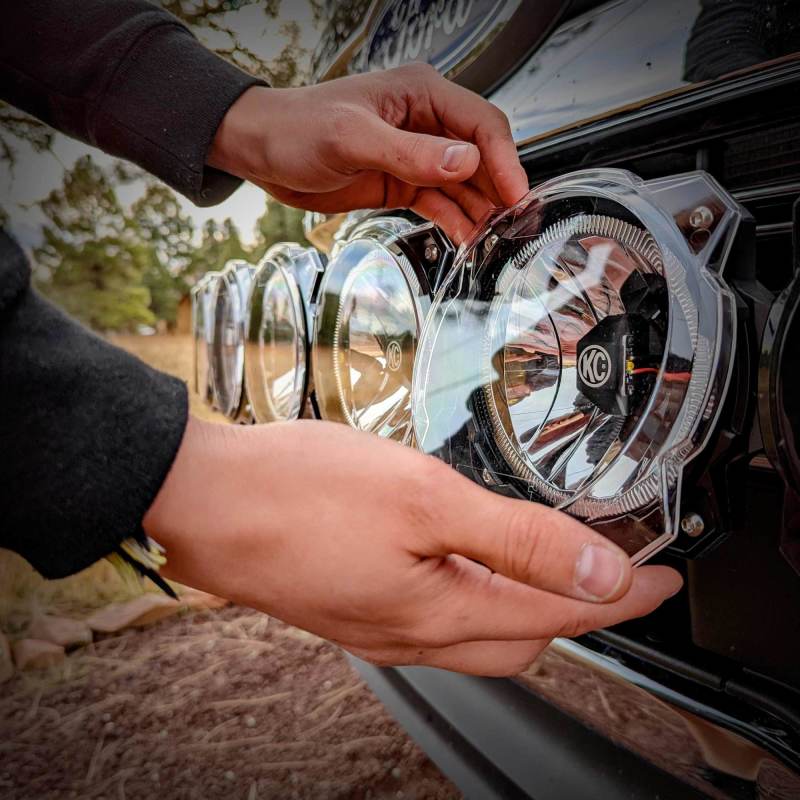 KC HiLiTES 6in. Light Shield for Gravity Pro6 LED Lights (Single) - Clear KC HiLiTES 6in. Light Shield for Gravity Pro6 LED Lights (Single) - Clear