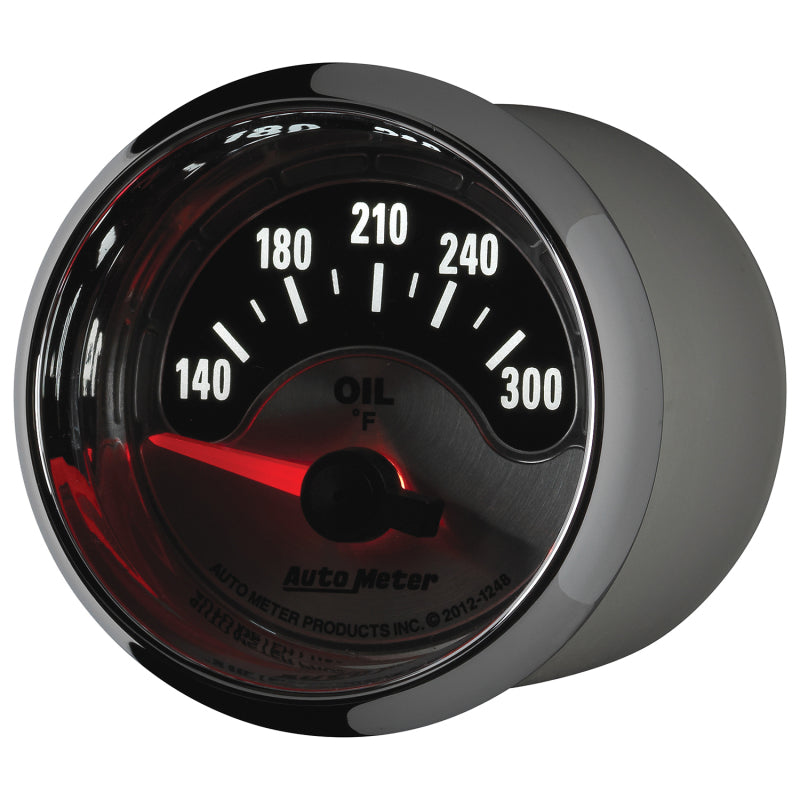 Autometer American Muscle 2-1/16in Short Sweep Electric 140-300 Deg F Oil Temp Gauge Autometer American Muscle 2-1/16in Short Sweep Electric 140-300 Deg F Oil Temp Gauge