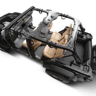 BedRug 18-23 Jeep Wrangler JL BedTred 4 Door 6 PC Rear Kit w/ Gap Hider