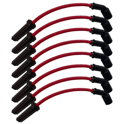 Granatelli 99-23 GM Truck/SUV V8 (Excl 8.1L) Hi-Perf Coil-Near-Plug Wire Conn Kit w/11in Lead - Red