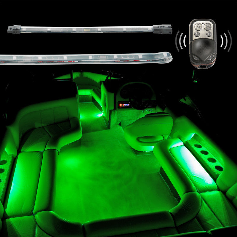 XK Glow Flex Strips2 Million Color XKGLOW LED Accent Light Marine/Boat Kit 4x 36In Strips + 4x10In XK Glow Flex Strips2 Million Color XKGLOW LED Accent Light Marine/Boat Kit 4x 36In Strips + 4x10In