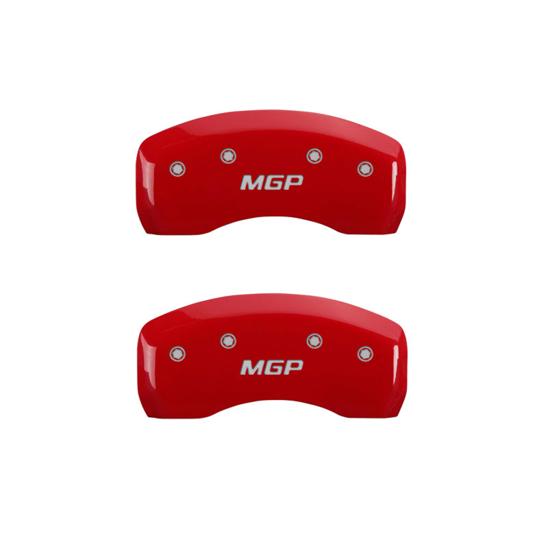 MGP 17-18 Jaguar F-Pace 4 Caliper Covers Engraved Front & Rear MGP Red Finish/Silver Characters MGP 17-18 Jaguar F-Pace 4 Caliper Covers Engraved Front & Rear MGP Red Finish/Silver Characters