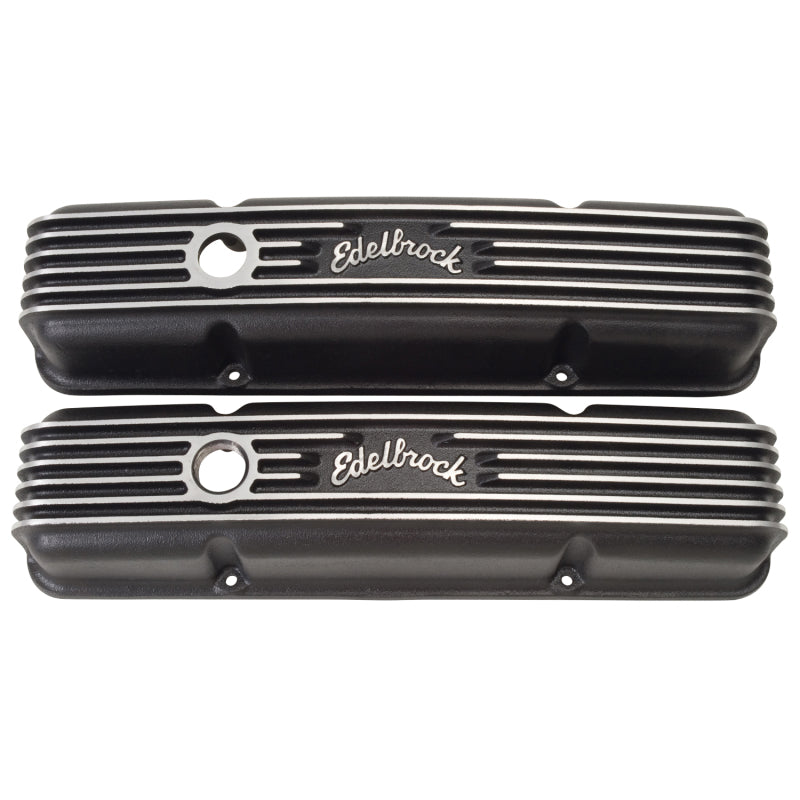 Edelbrock Valve Cover Classic Series Chevrolet 1959-1986 262-400 CI V8 Black Edelbrock Valve Cover Classic Series Chevrolet 1959-1986 262-400 CI V8 Black