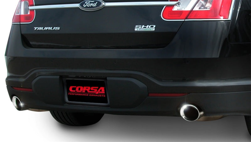 Corsa 2010-2019 Ford Taurus SHO 3.5L V6 Turbo Polished Sport Cat-Back Exhaust Corsa 2010-2019 Ford Taurus SHO 3.5L V6 Turbo Polished Sport Cat-Back Exhaust