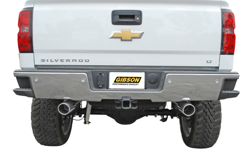 Gibson 15-18 Chevrolet Silverado 1500 LS 5.3L 3in/2.25in Cat-Back Dual Split Exhaust - Aluminized Gibson 15-18 Chevrolet Silverado 1500 LS 5.3L 3in/2.25in Cat-Back Dual Split Exhaust - Aluminized