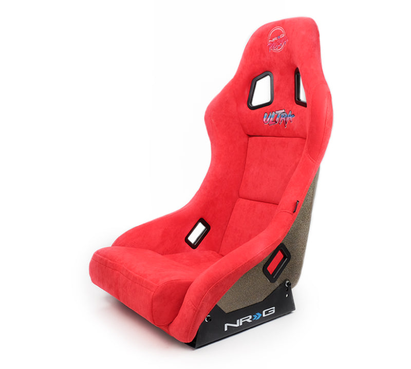 NRG FRP Bucket Seat ULTRA Edition - Medium (Red Alcantara/Pearlized Back) NRG FRP Bucket Seat ULTRA Edition - Medium (Red Alcantara/Pearlized Back)