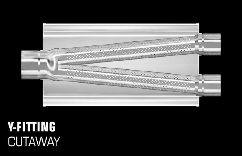 MagnaFlow Muffler Mag SS 14X3.5X7 2.25/2/2 C/ MagnaFlow Muffler Mag SS 14X3.5X7 2.25/2/2 C/