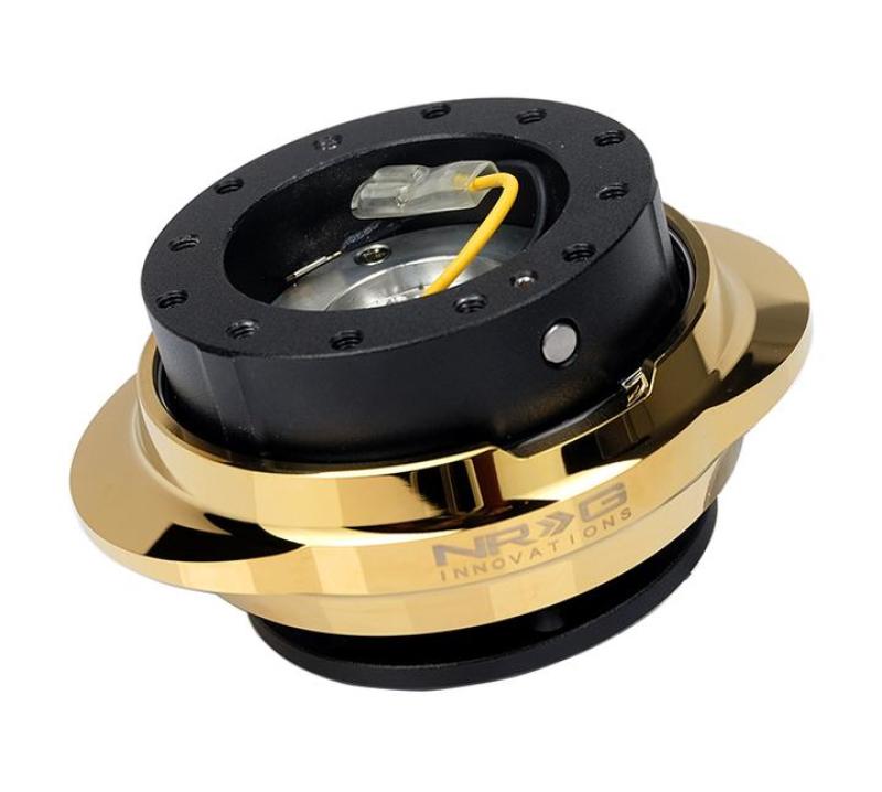 NRG Quick Release Kit - Black Body/ Chrome Gold Oval Ring NRG Quick Release Kit - Black Body/ Chrome Gold Oval Ring