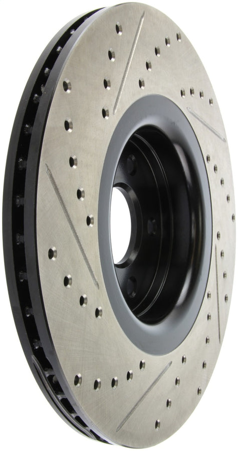 StopTech 14+ Ford Focus ST w/ 335mm Brakes Front Left Slotted & Drilled Rotor StopTech 14+ Ford Focus ST w/ 335mm Brakes Front Left Slotted & Drilled Rotor