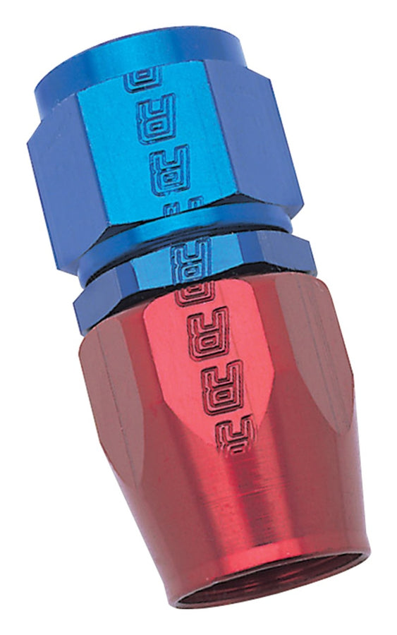 Russell Performance -4 AN Red/Blue Straight Full Flow Hose End Russell Performance -4 AN Red/Blue Straight Full Flow Hose End