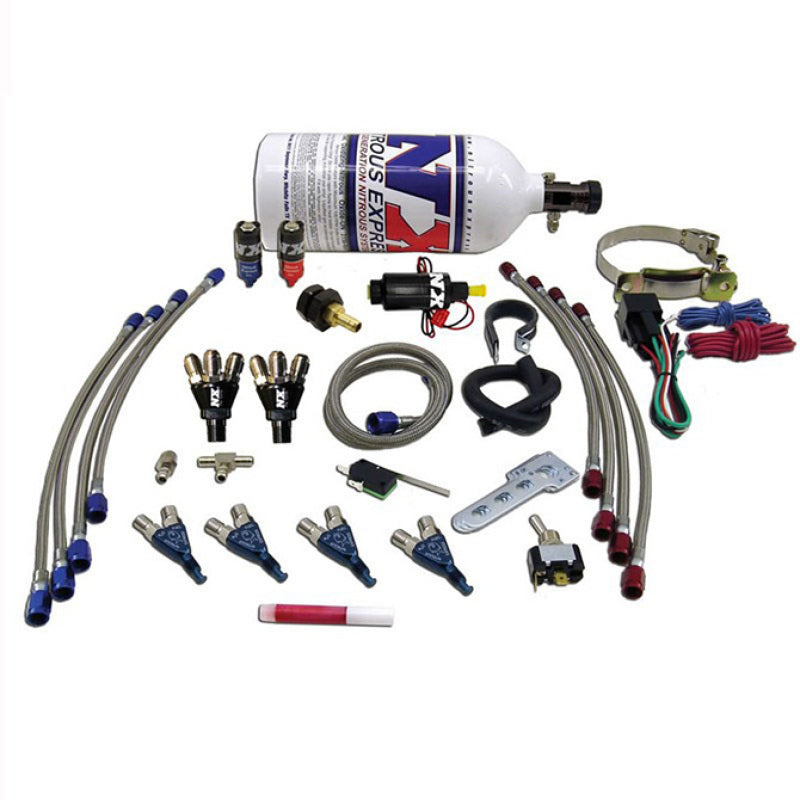 Nitrous Express 4 Cyl Piranha Nitrous Kit w/2.5lb Bottle Nitrous Express 4 Cyl Piranha Nitrous Kit w/2.5lb Bottle