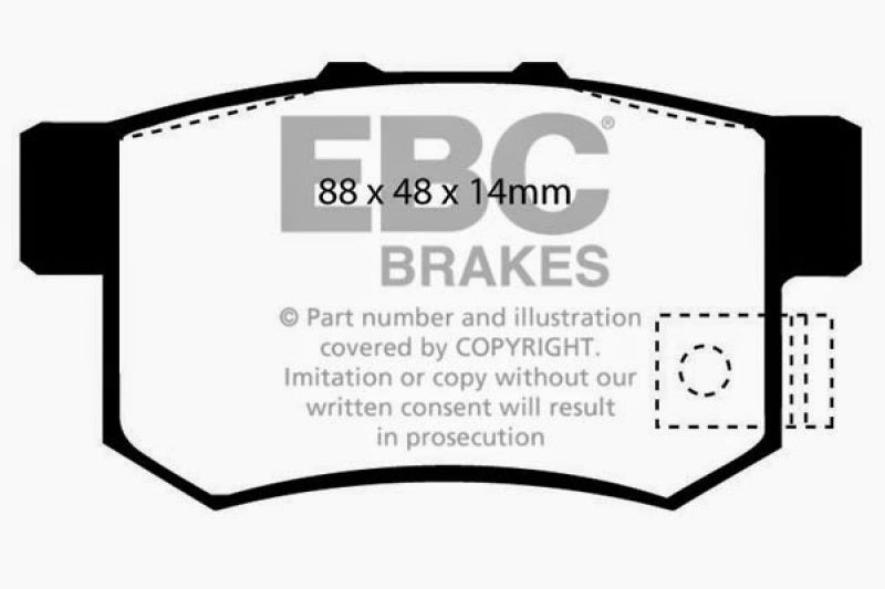 EBC 02-04 Honda CR-V 2.4 Greenstuff Rear Brake Pads EBC 02-04 Honda CR-V 2.4 Greenstuff Rear Brake Pads