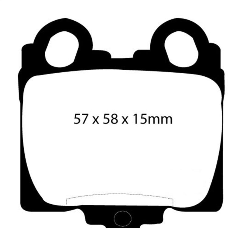 EBC 98-05 Lexus GS300 3.0 Redstuff Rear Brake Pads EBC 98-05 Lexus GS300 3.0 Redstuff Rear Brake Pads