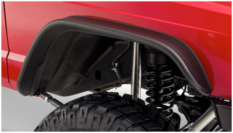 Bushwacker 84-01 Jeep Cherokee Flat Style Flares 2pc - Black Bushwacker 84-01 Jeep Cherokee Flat Style Flares 2pc - Black