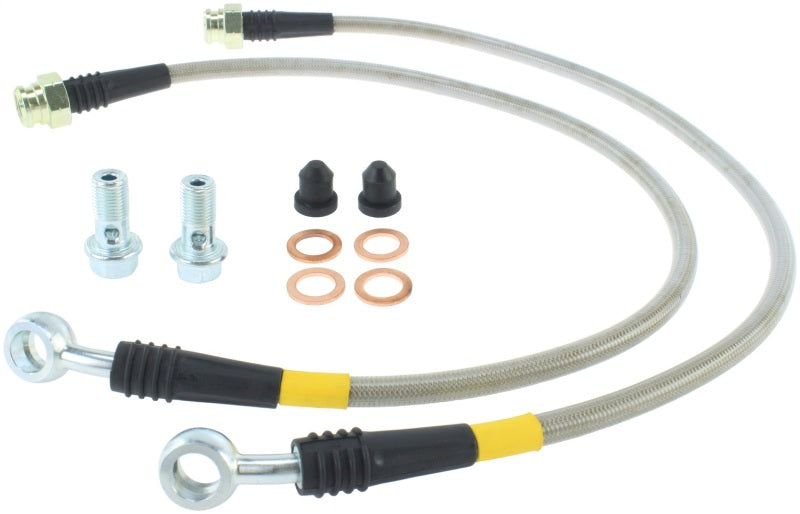 StopTech 14-15 Chevy Corvette Z51 (C7) V8 Stainless Steel Front Brake Lines StopTech 14-15 Chevy Corvette Z51 (C7) V8 Stainless Steel Front Brake Lines