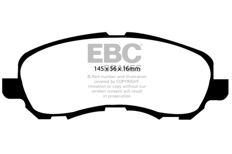 EBC 07+ Jeep Compass 2.0 (262mm Rear Rotors) Greenstuff Front Brake Pads EBC 07+ Jeep Compass 2.0 (262mm Rear Rotors) Greenstuff Front Brake Pads