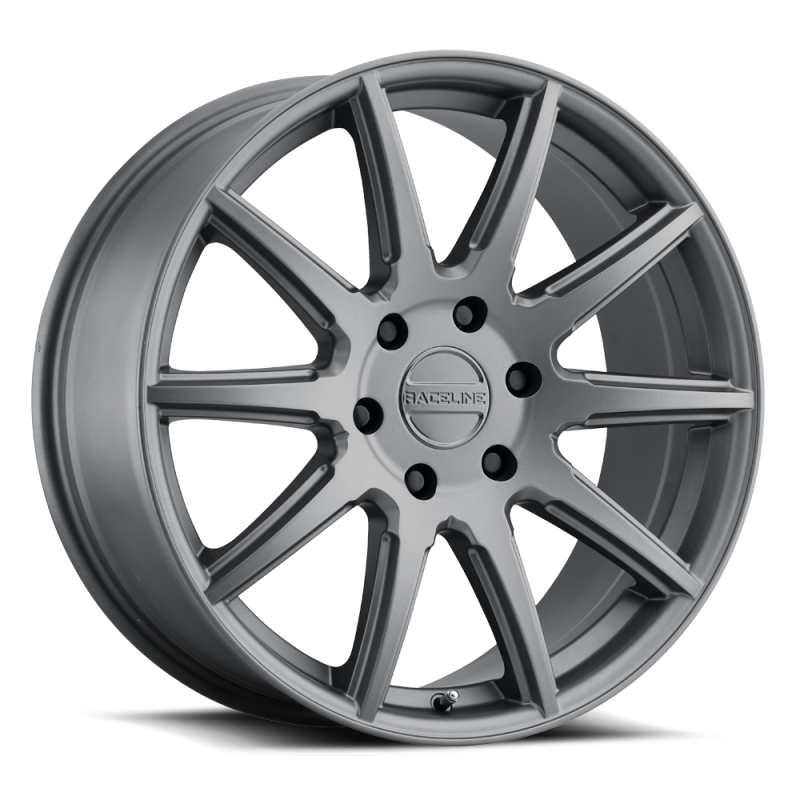 Raceline 159G Spike 22x9.5in / 6x139.7 BP / 35mm Offset / 106.1mm Bore - Gunmetal Wheel Raceline 159G Spike 22x9.5in / 6x139.7 BP / 35mm Offset / 106.1mm Bore - Gunmetal Wheel