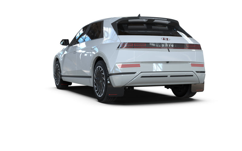 Rally Armor 22-24 Hyundai Ioniq 5 Black Mud Flap w/Red Logo Rally Armor 22-24 Hyundai Ioniq 5 Black Mud Flap w/Red Logo