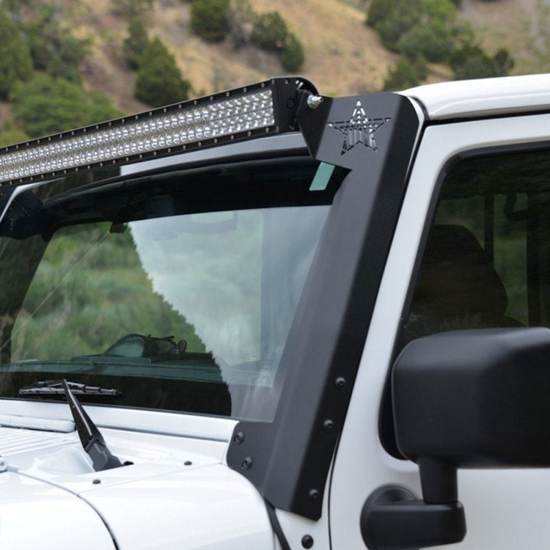 Rock Slide 07-18 Jeep JK 2-4 Door JK 50In Led In Pillar Light Brackets Rock Slide 07-18 Jeep JK 2-4 Door JK 50In Led In Pillar Light Brackets