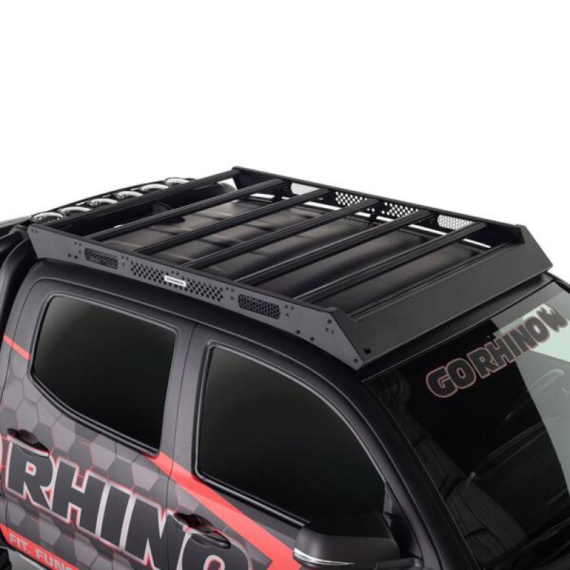 Go Rhino 16-23 Toyota Tacoma DC Ceros Low Profile Roof Rack - Tex. Blk Go Rhino 16-23 Toyota Tacoma DC Ceros Low Profile Roof Rack - Tex. Blk